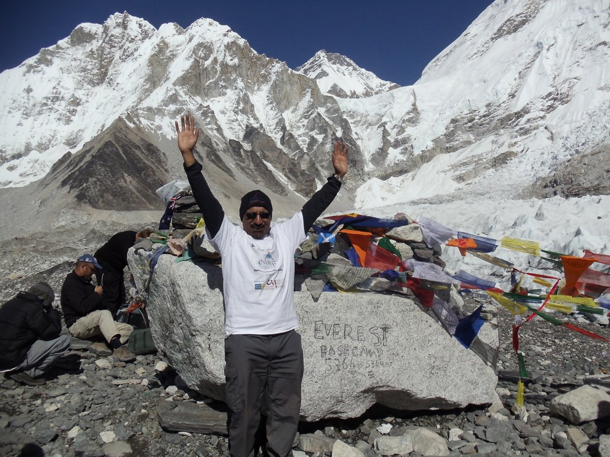 Zulfi Hussain at Everest Base Camp – Mission Accomplished!